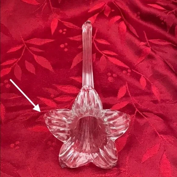 Vintage Art Glass Blown Glass Lilly-Shaped Sgl. Stem Epergne Bud Vase - Picture 8 of 8